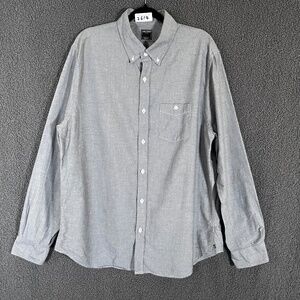 Todd Snyder Denim Chambray Button Down Long Sleeve Shirt - Men's Size XL - Gray